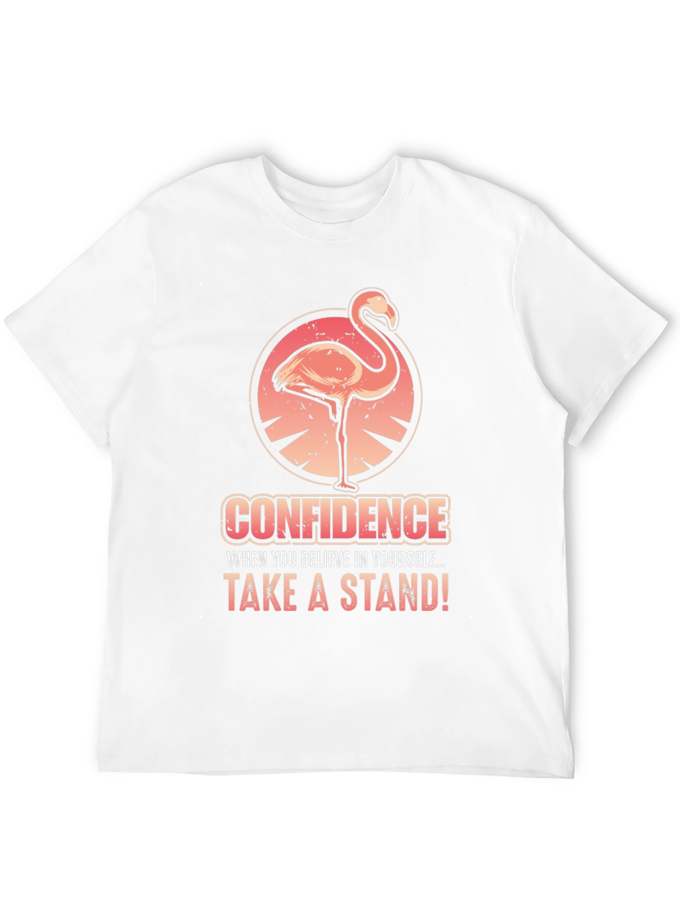 Confidence Flamingo Graphic Tee - Take a Stand!