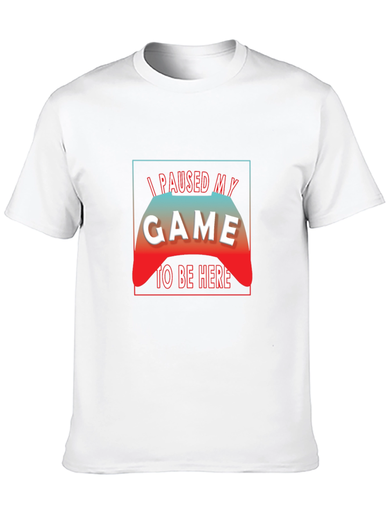 I Paused My Game to Be Here Black T-Shirt