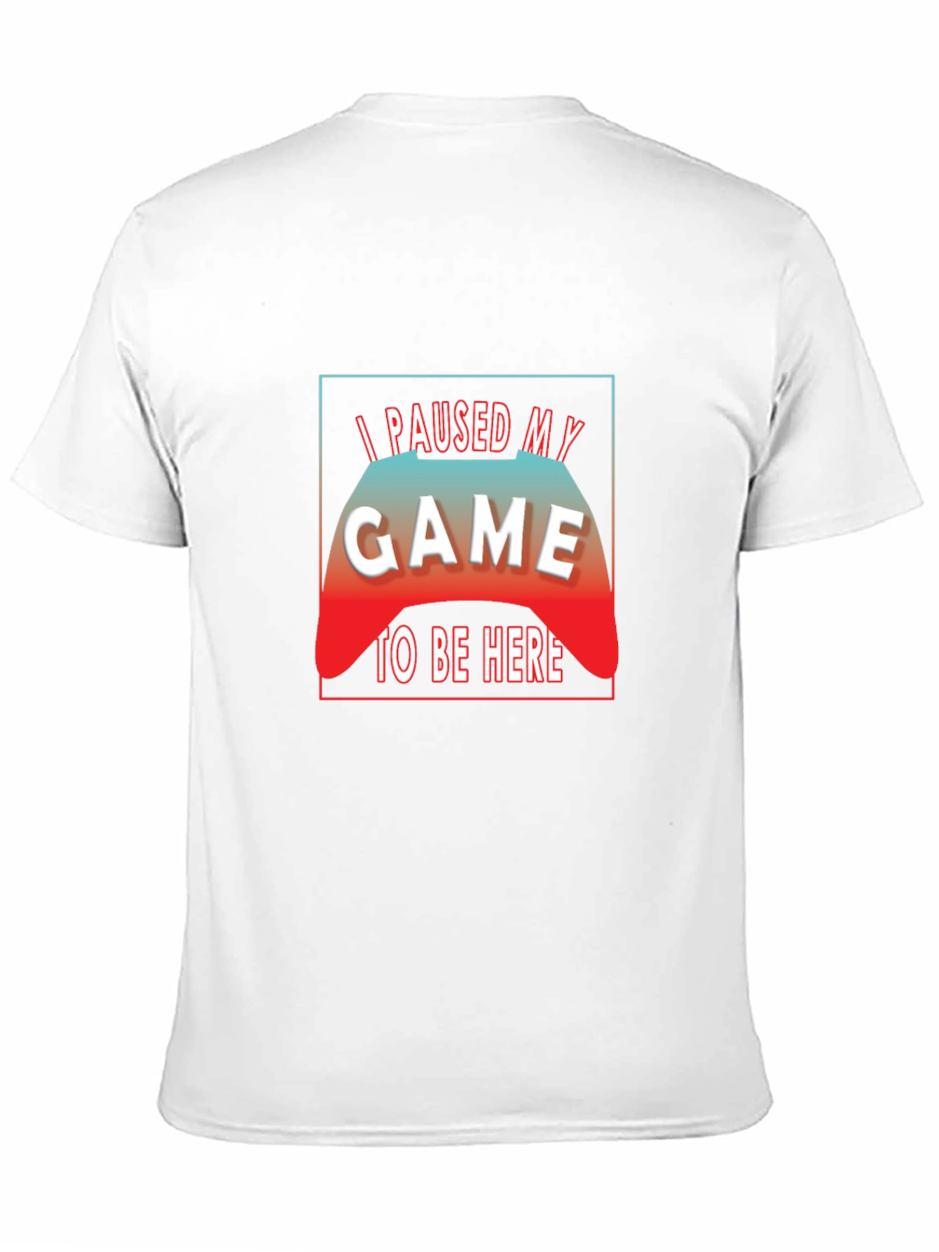 I Paused My Game to Be Here Black T-Shirt