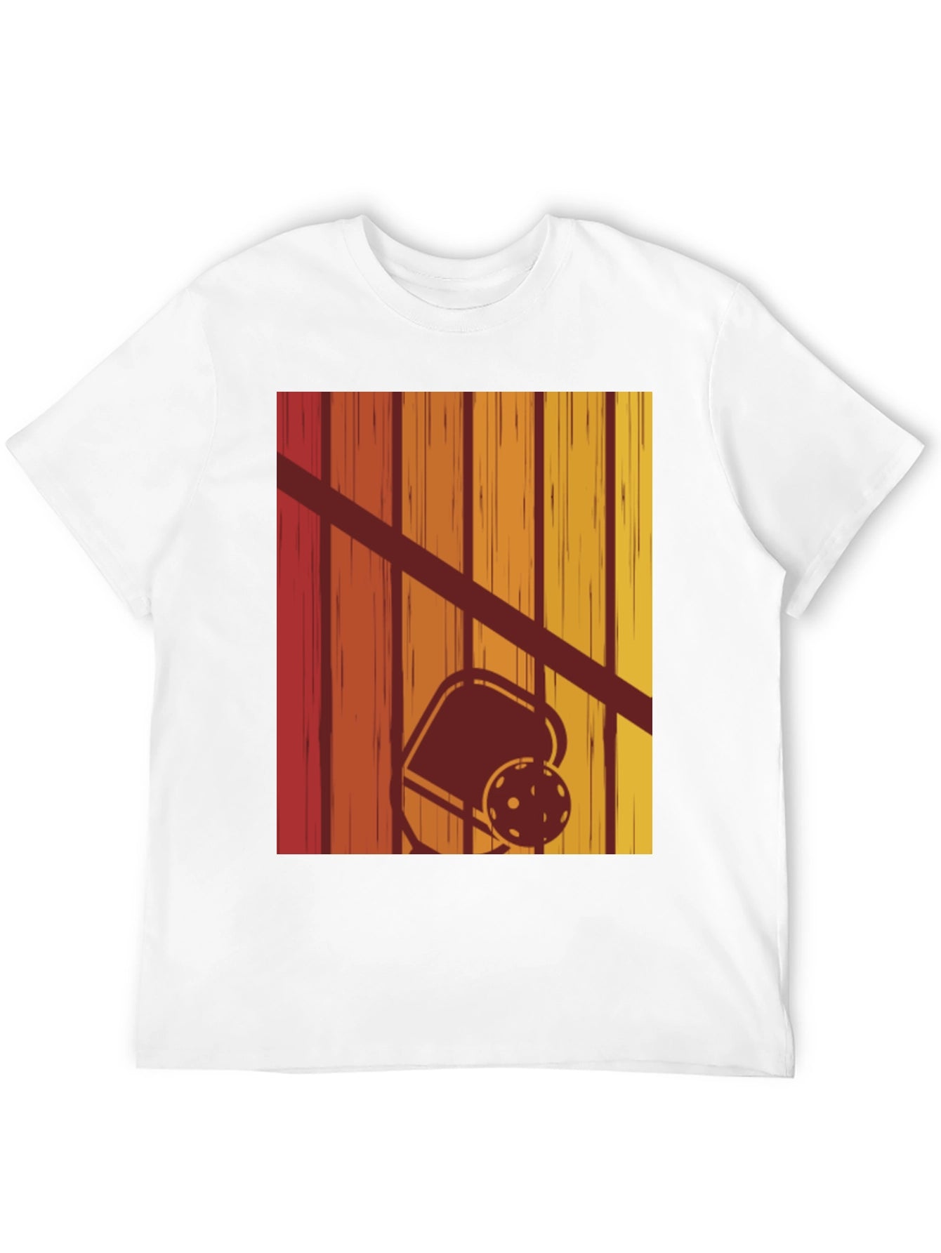 Retro Pickleball Sunset T-Shirt