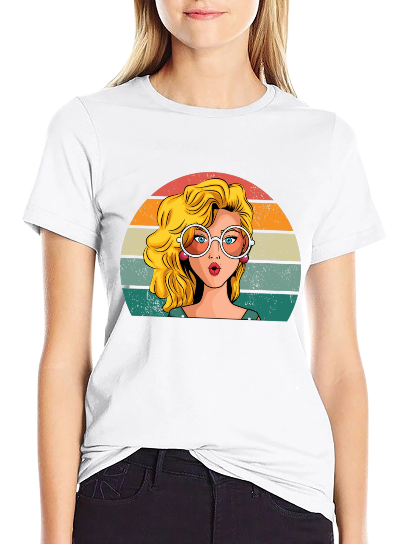 Retro Pop Art Girl T-Shirt