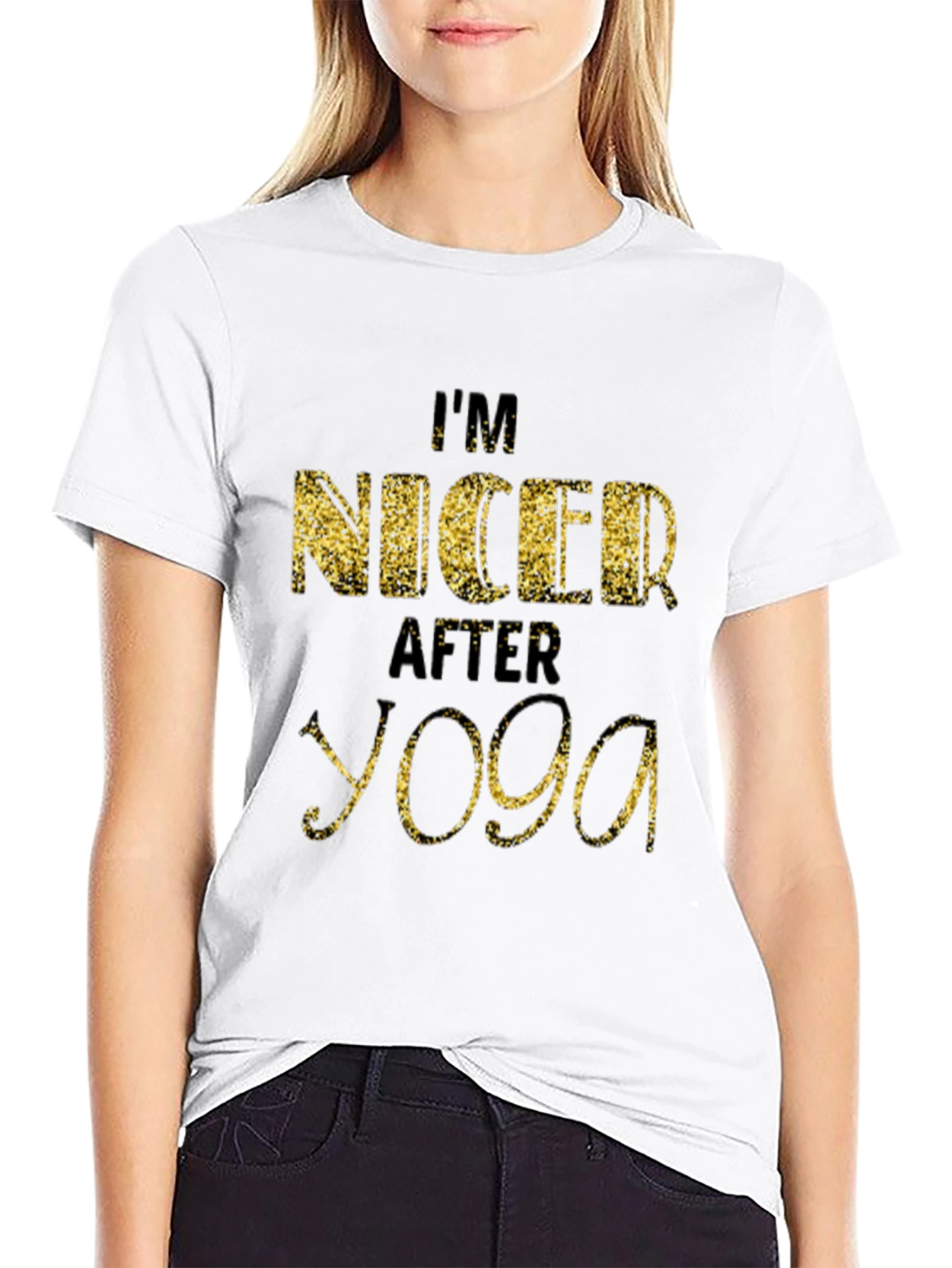 Im Nicer After Yoga T-Shirt - Trendy Graphic Tee