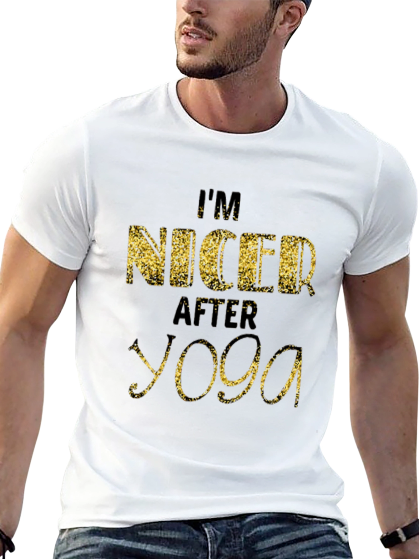 Im Nicer After Yoga T-Shirt - Trendy Graphic Tee