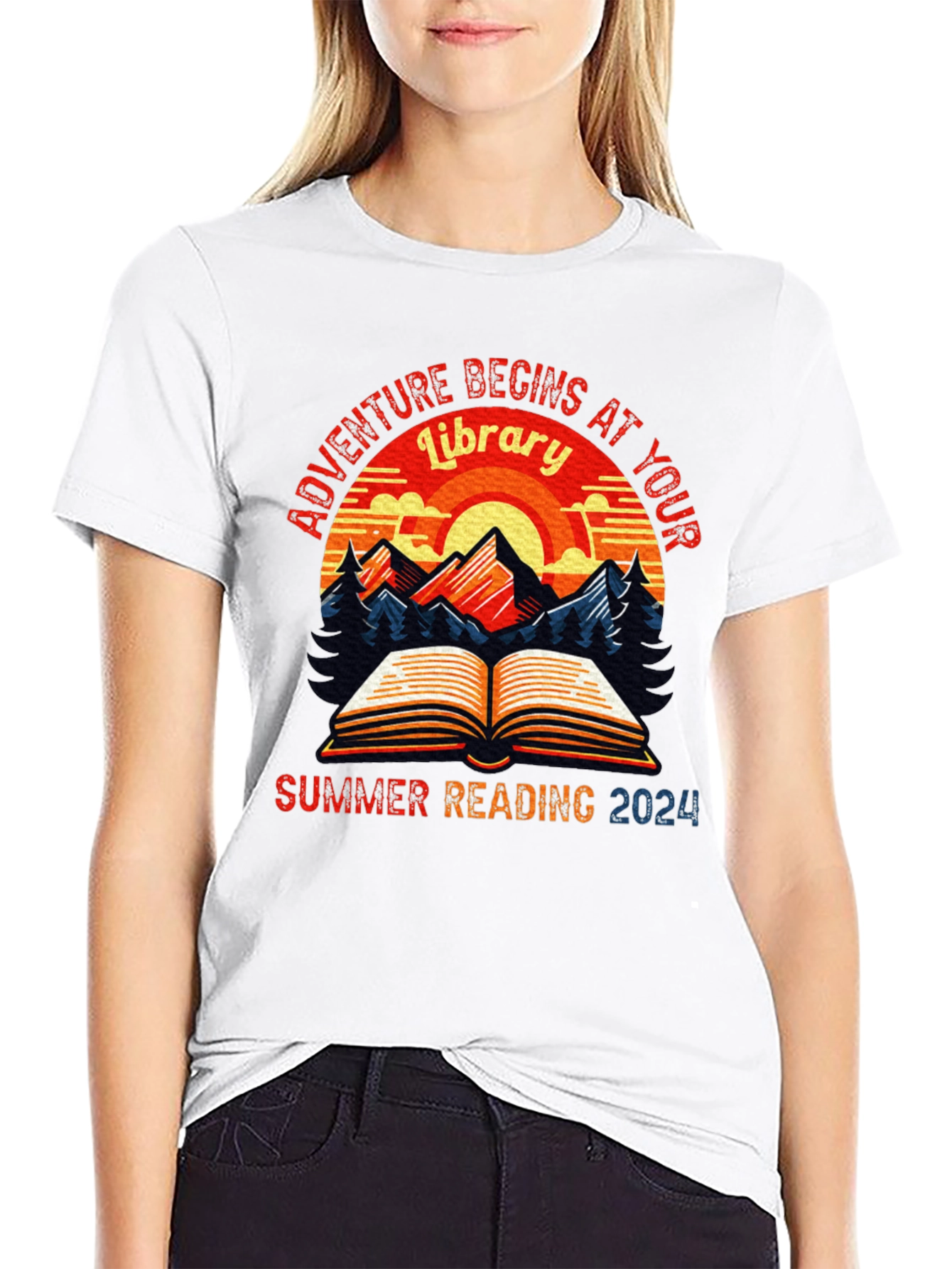 Adventure Begins at Your Library Summer Reading 2024 T-Shirt