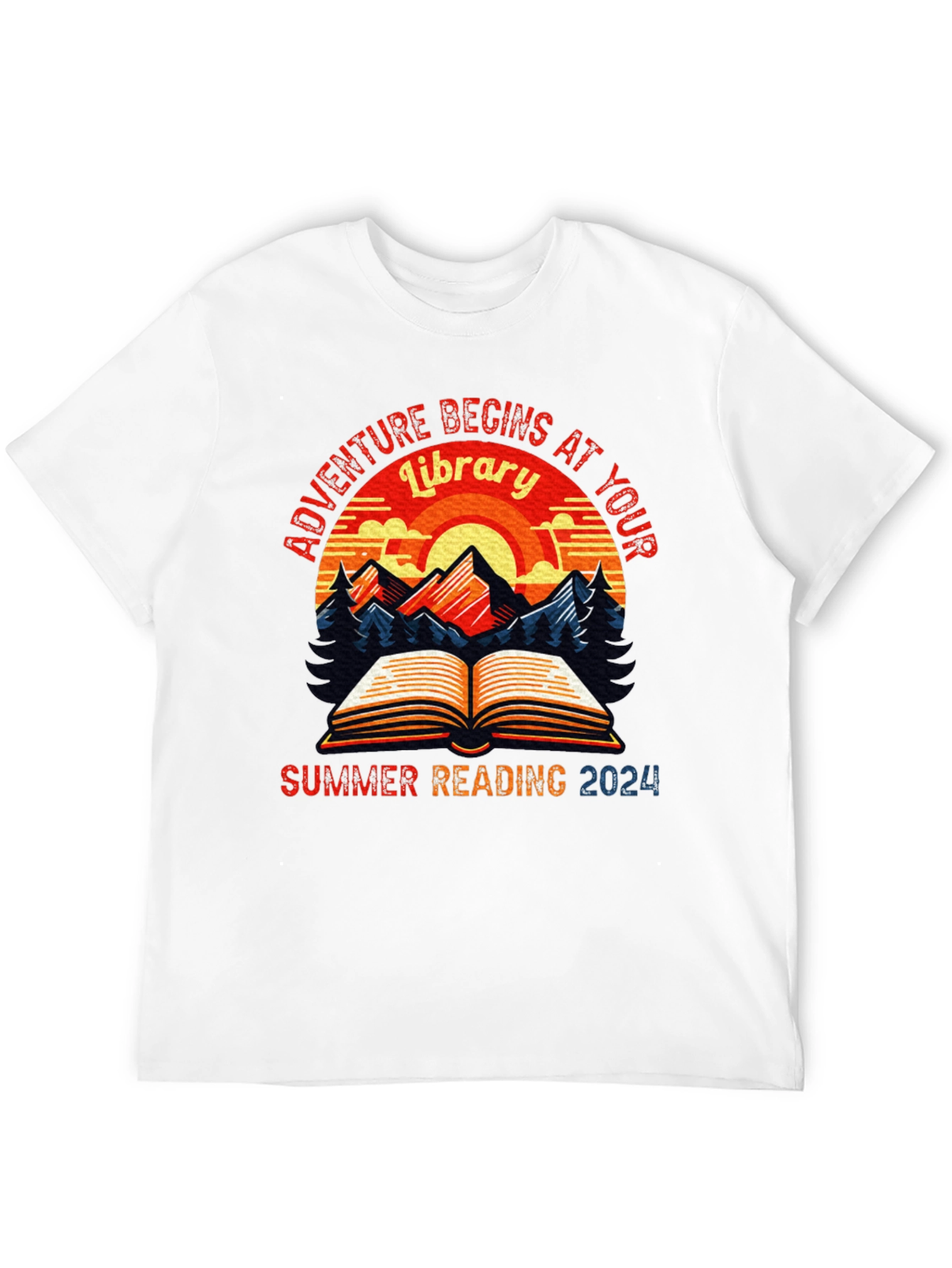 Adventure Begins at Your Library Summer Reading 2024 T-Shirt