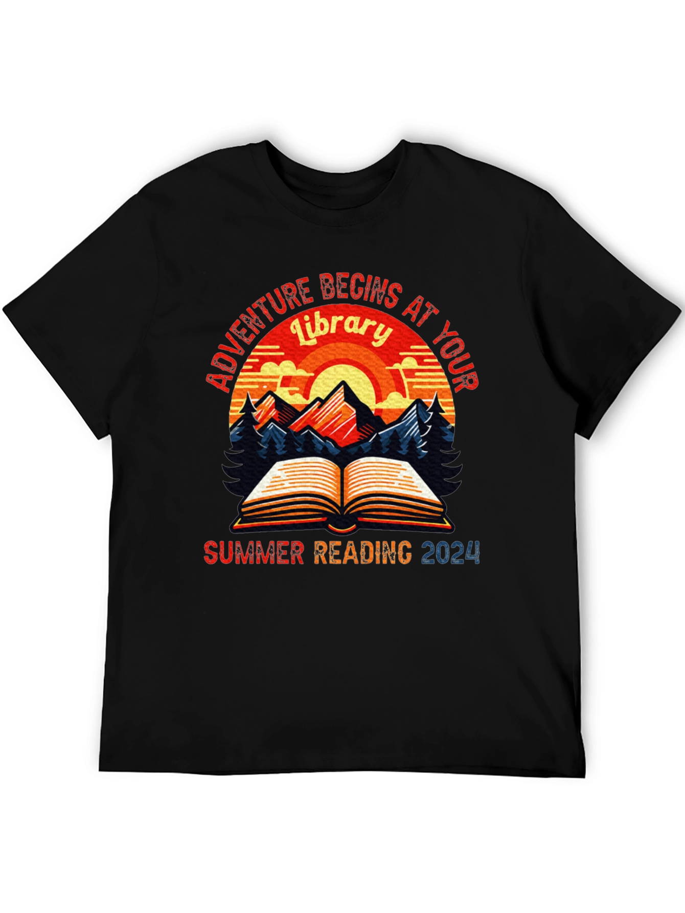 Adventure Begins at Your Library Summer Reading 2024 T-Shirt