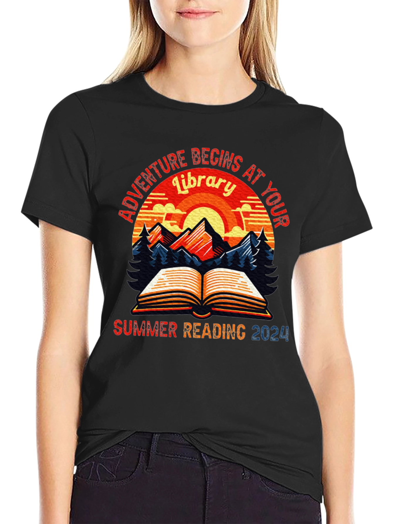 Adventure Begins at Your Library Summer Reading 2024 T-Shirt