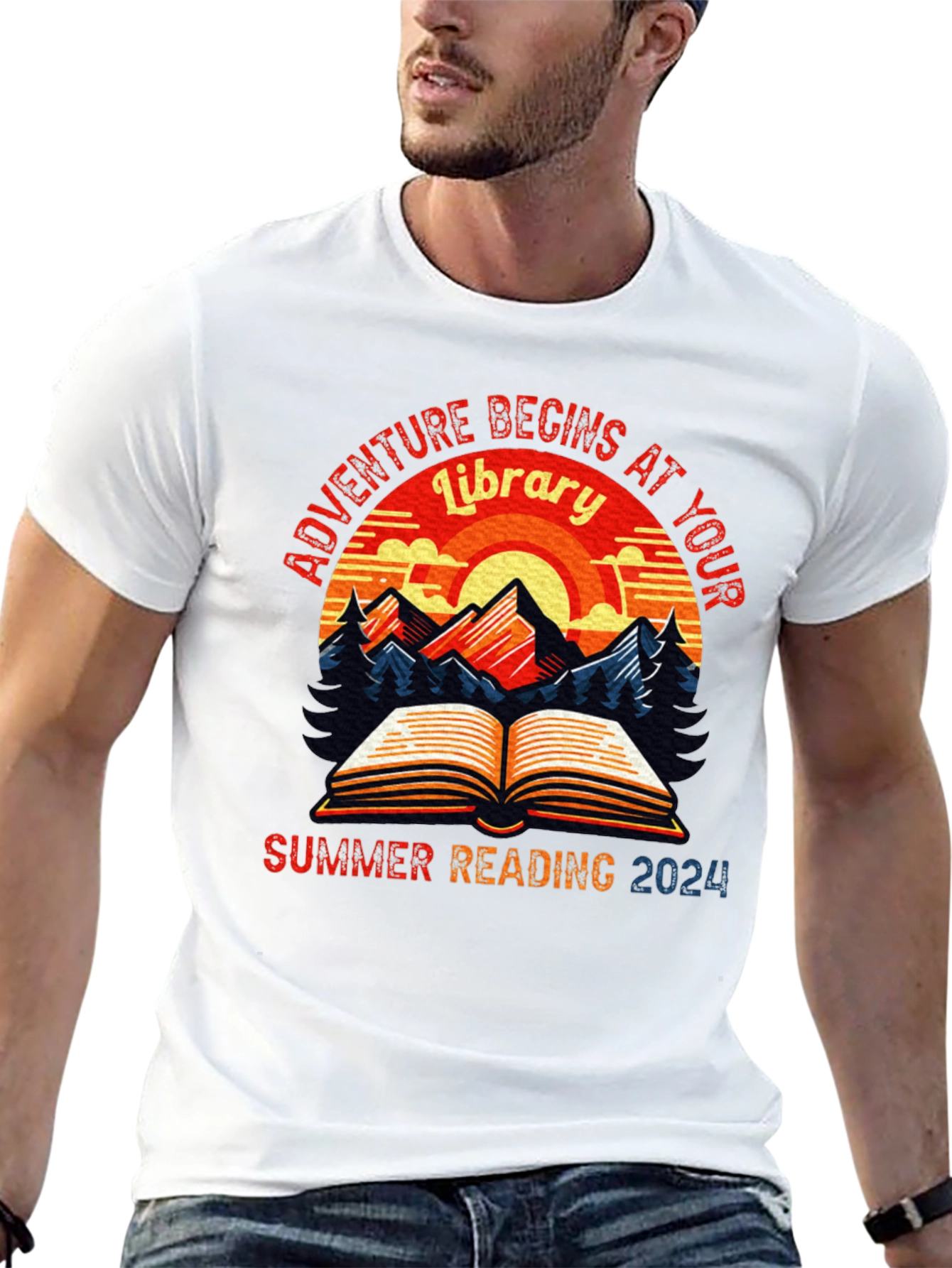 Adventure Begins at Your Library Summer Reading 2024 T-Shirt