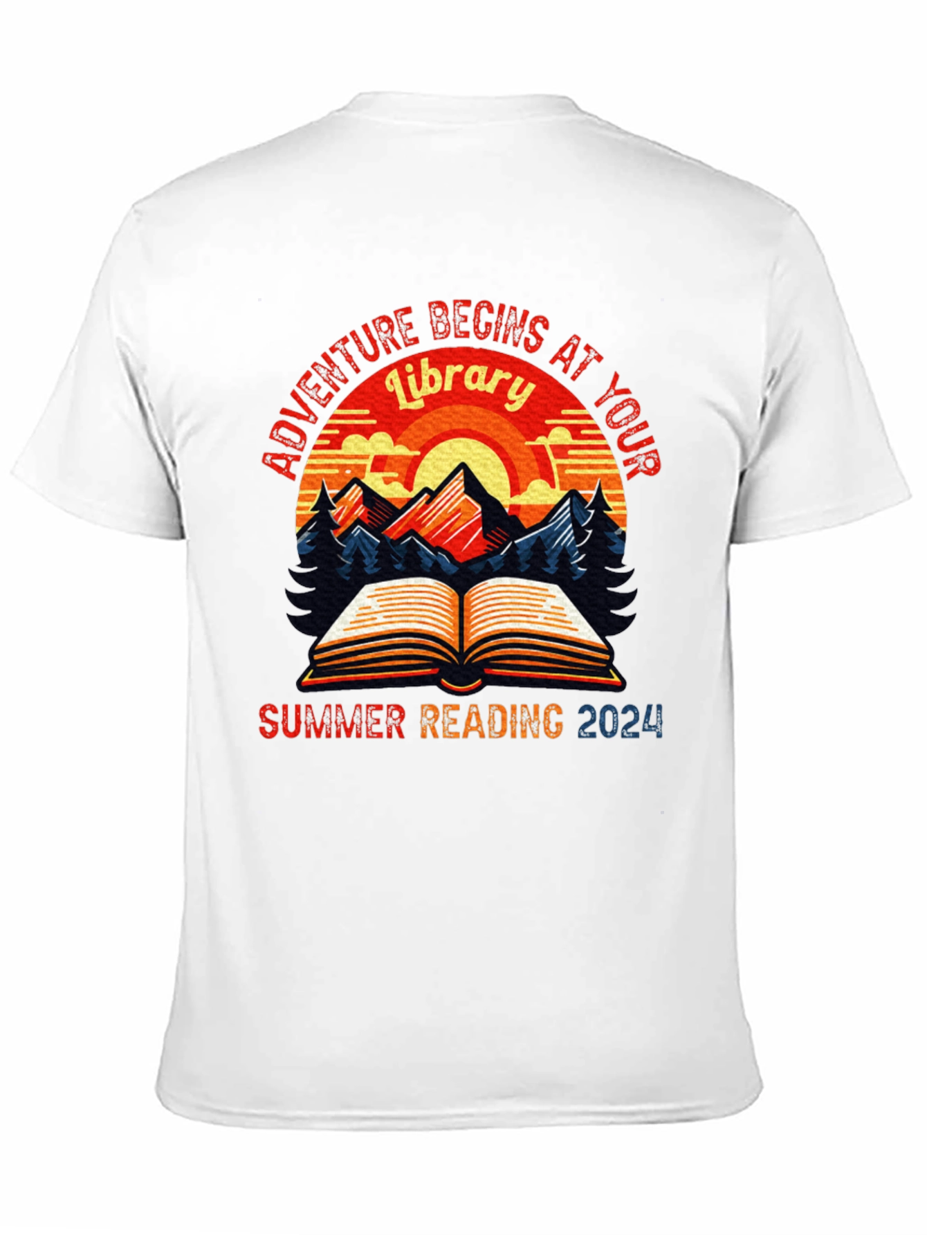 Adventure Begins at Your Library Summer Reading 2024 T-Shirt