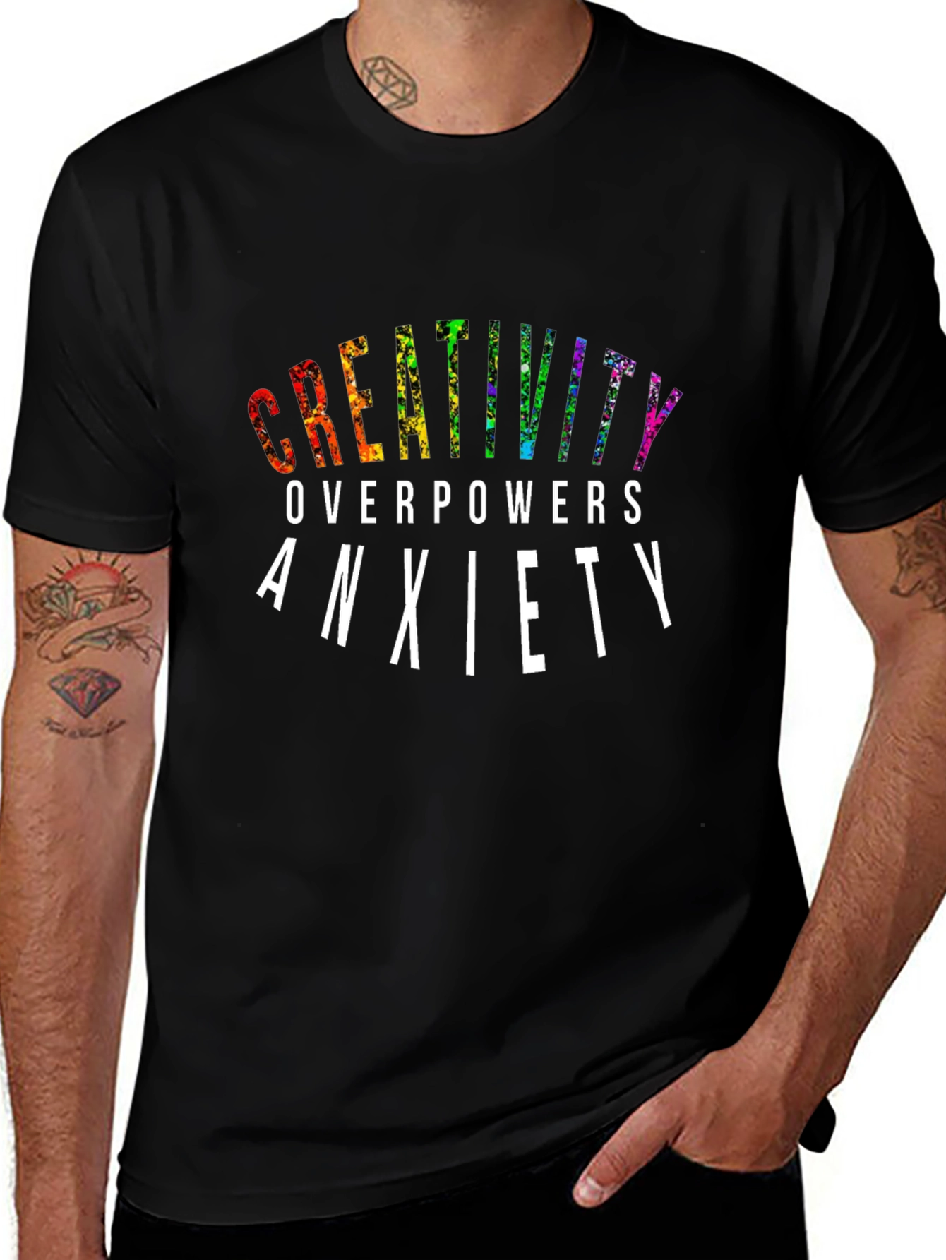 Creativity Overpowers Anxiety Graphic Tee