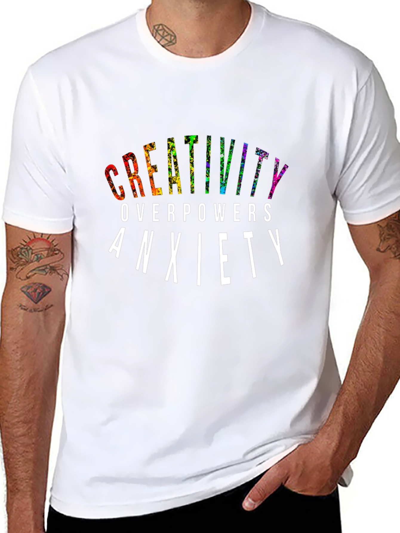 Creativity Overpowers Anxiety Graphic Tee