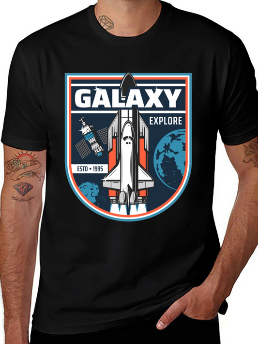 Galaxy Explore Black T-Shirt