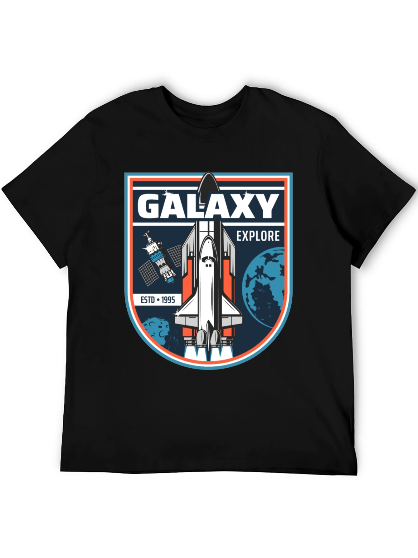 Galaxy Explore Black T-Shirt