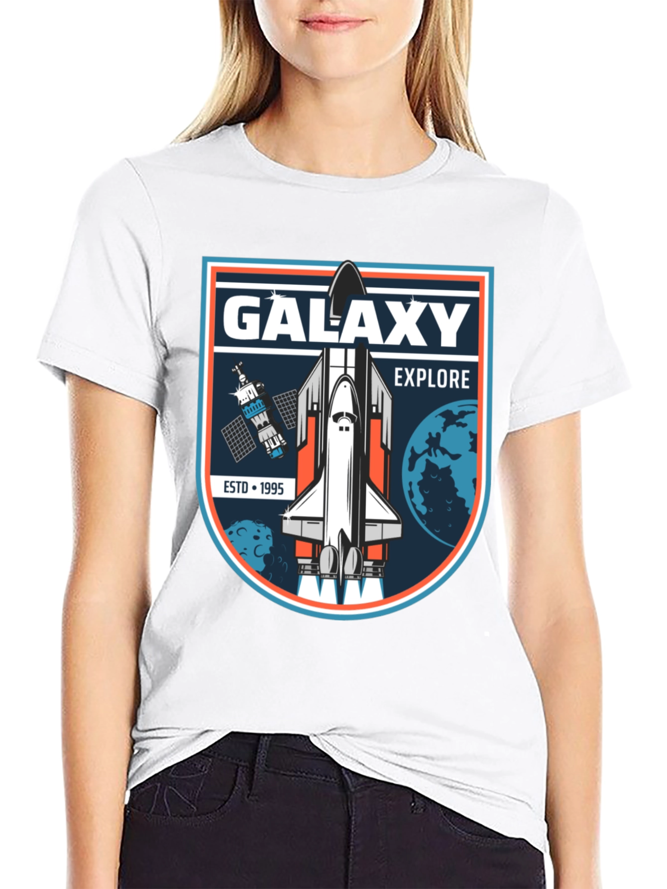 Galaxy Explore Black T-Shirt