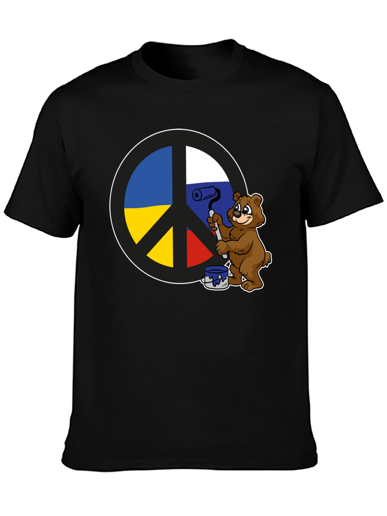 Peace Sign T-Shirt: Bear Paints Peace