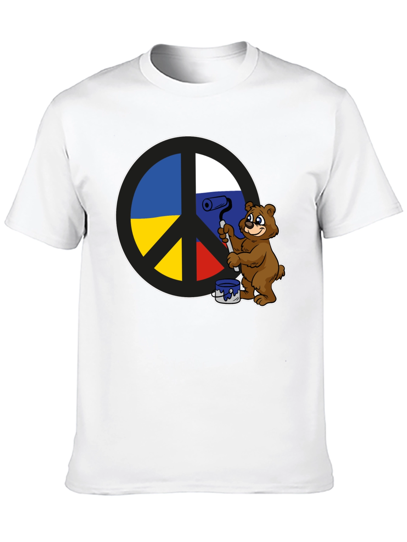 Peace Sign T-Shirt: Bear Paints Peace