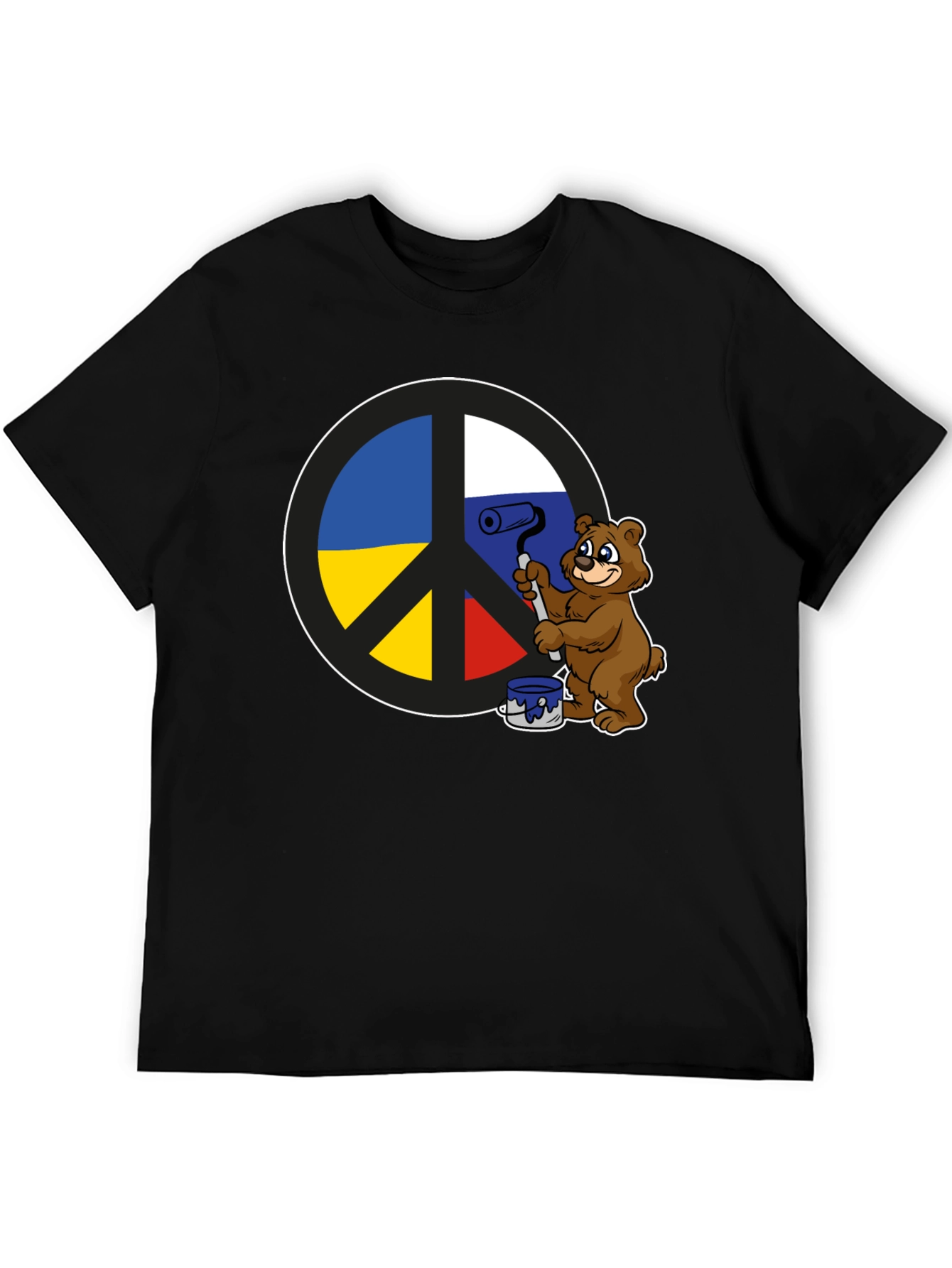 Peace Sign T-Shirt: Bear Paints Peace