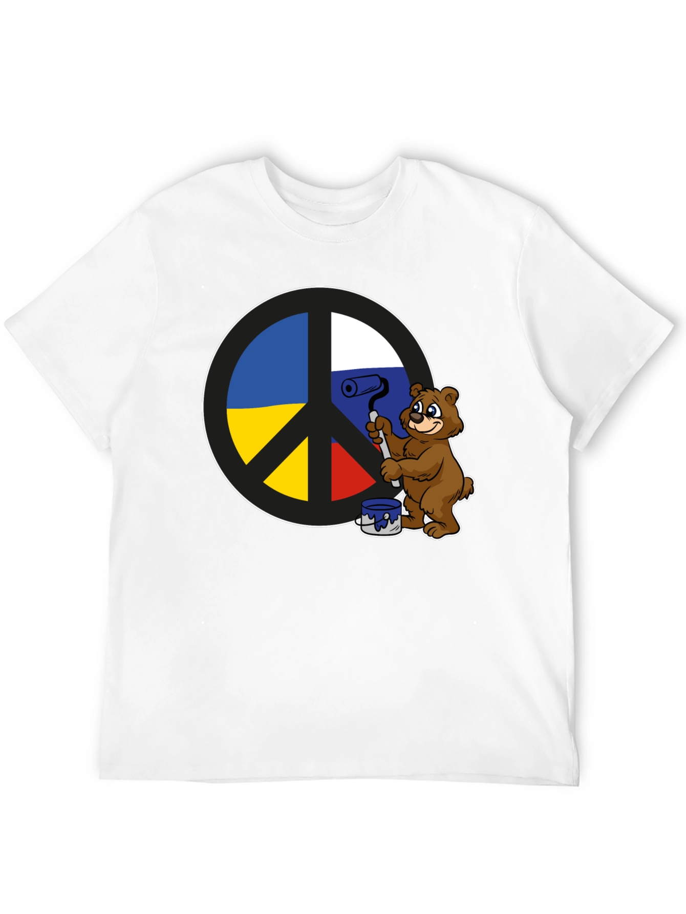 Peace Sign T-Shirt: Bear Paints Peace