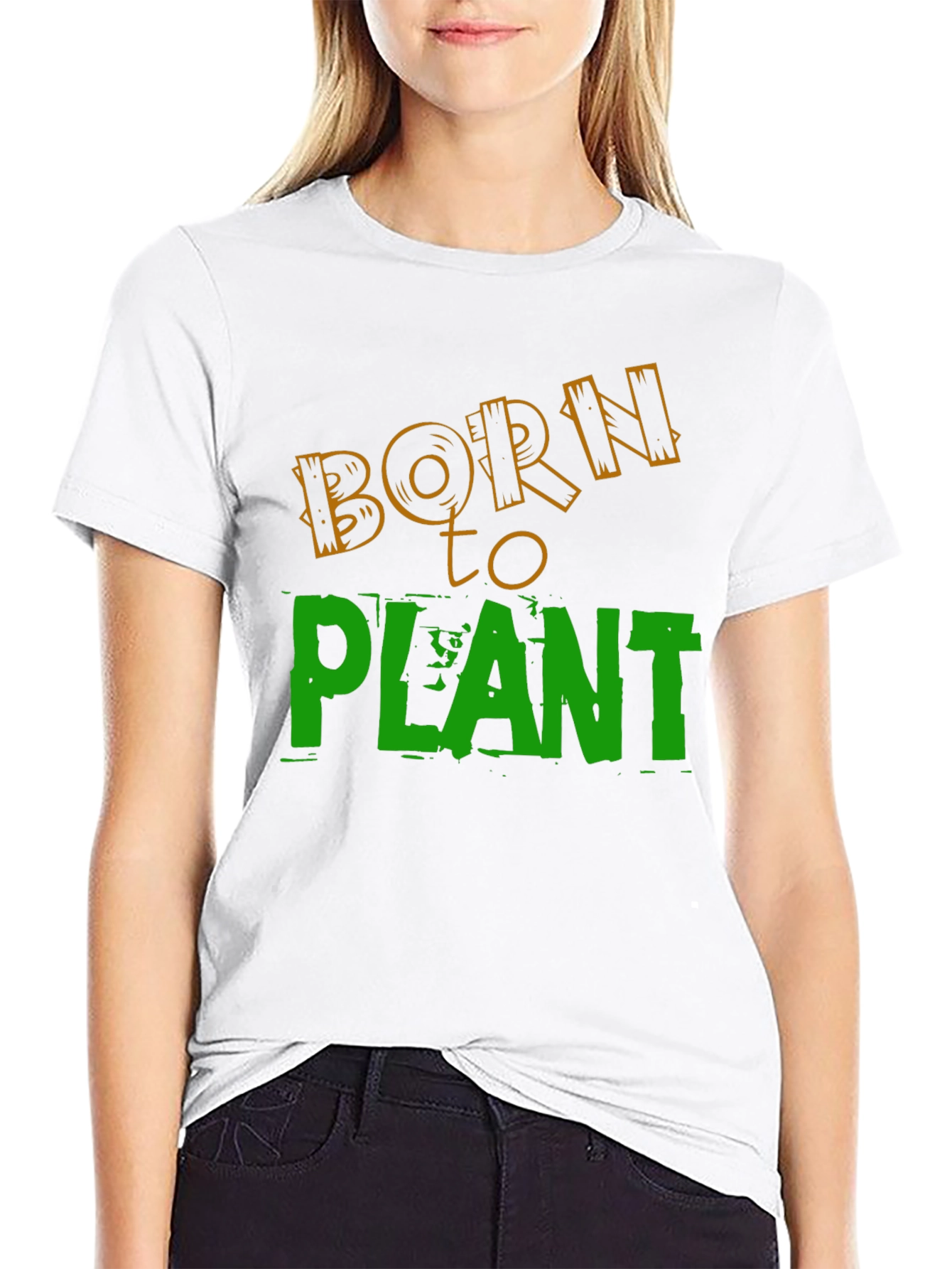 Born to Plant Graphic T-Shirt - Black