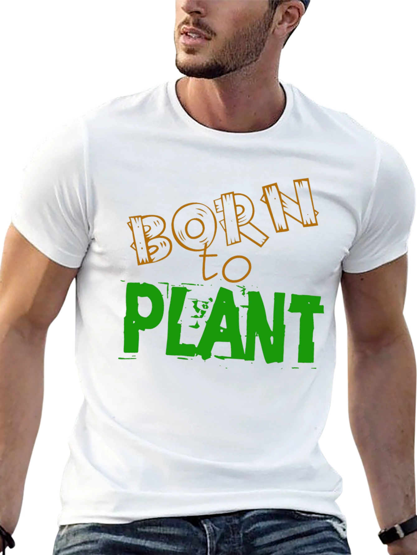 Born to Plant Graphic T-Shirt - Black