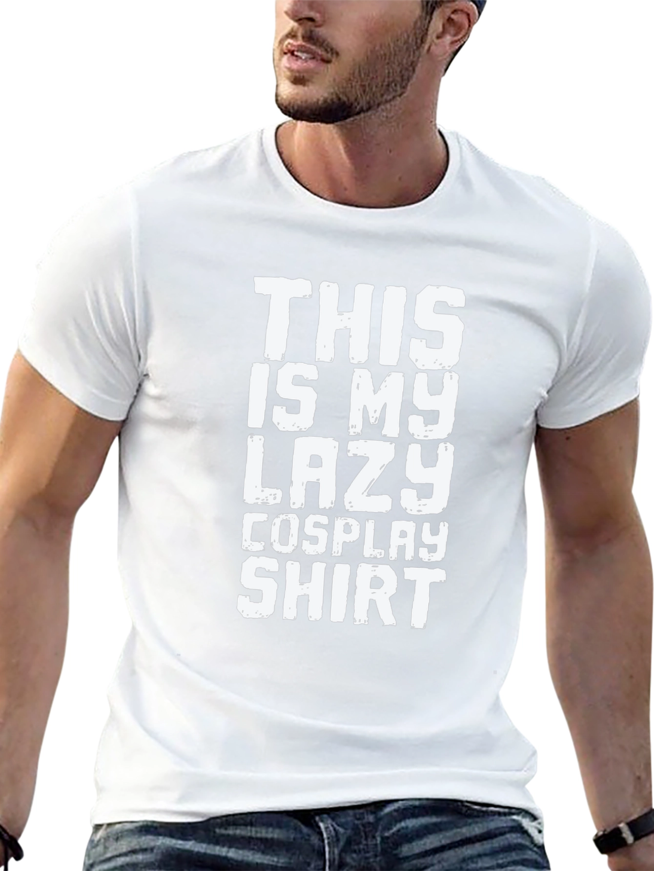 Lazy Cosplay Shirt Funny Graphic Tee