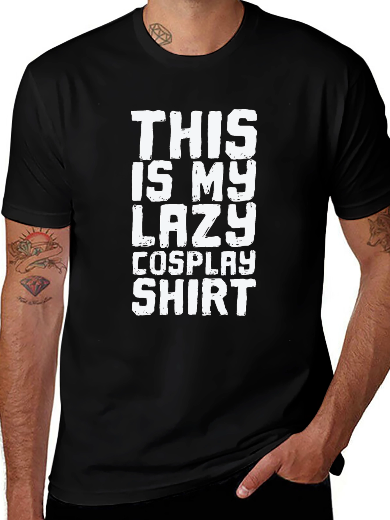 Lazy Cosplay Shirt Funny Graphic Tee