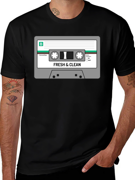 Fresh & Clean Cassette Tape Graphic T-Shirt - Vintage Style