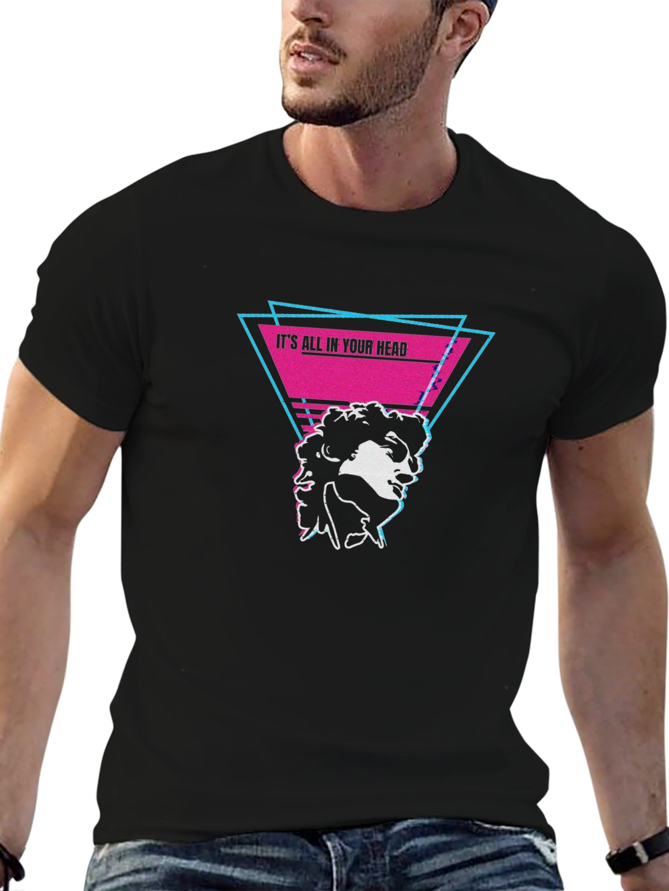 Retro Its All In Your Head Graphic Tee