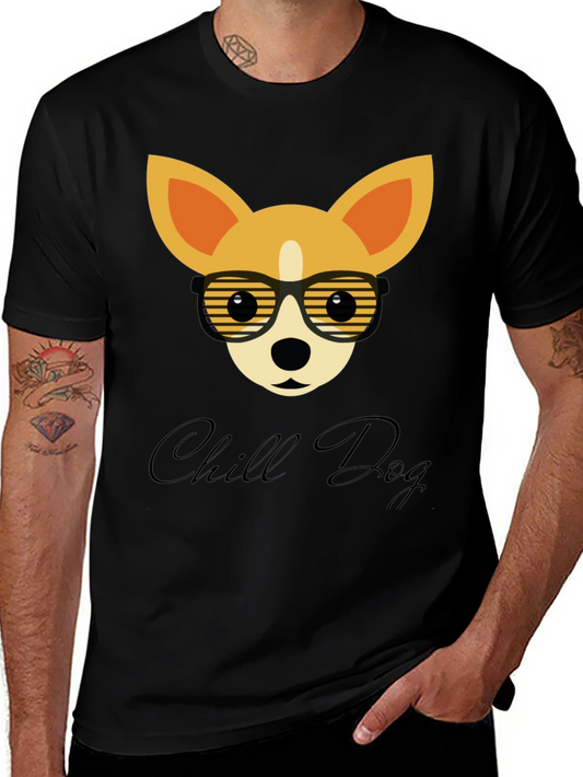 Chill Dog Graphic Tee - Cool Canine Style