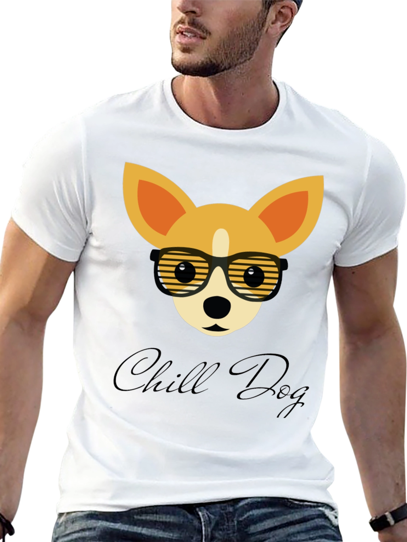 Chill Dog Graphic Tee - Cool Canine Style