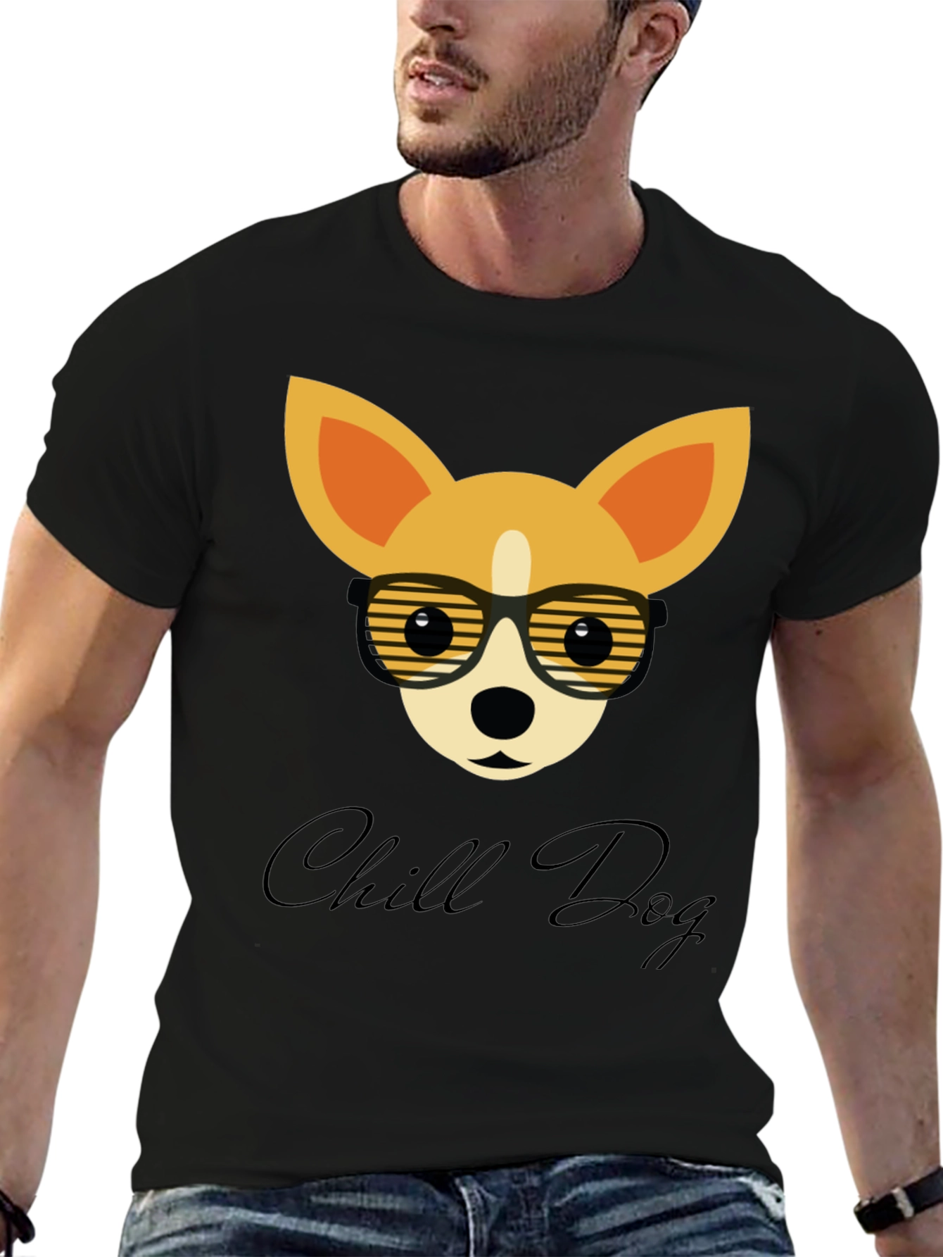 Chill Dog Graphic Tee - Cool Canine Style