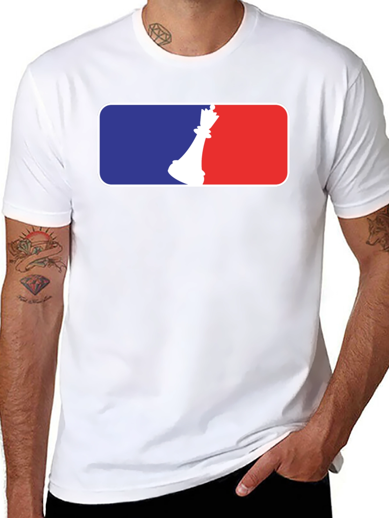 Chess Queen Black T-Shirt - Strategy Game Design