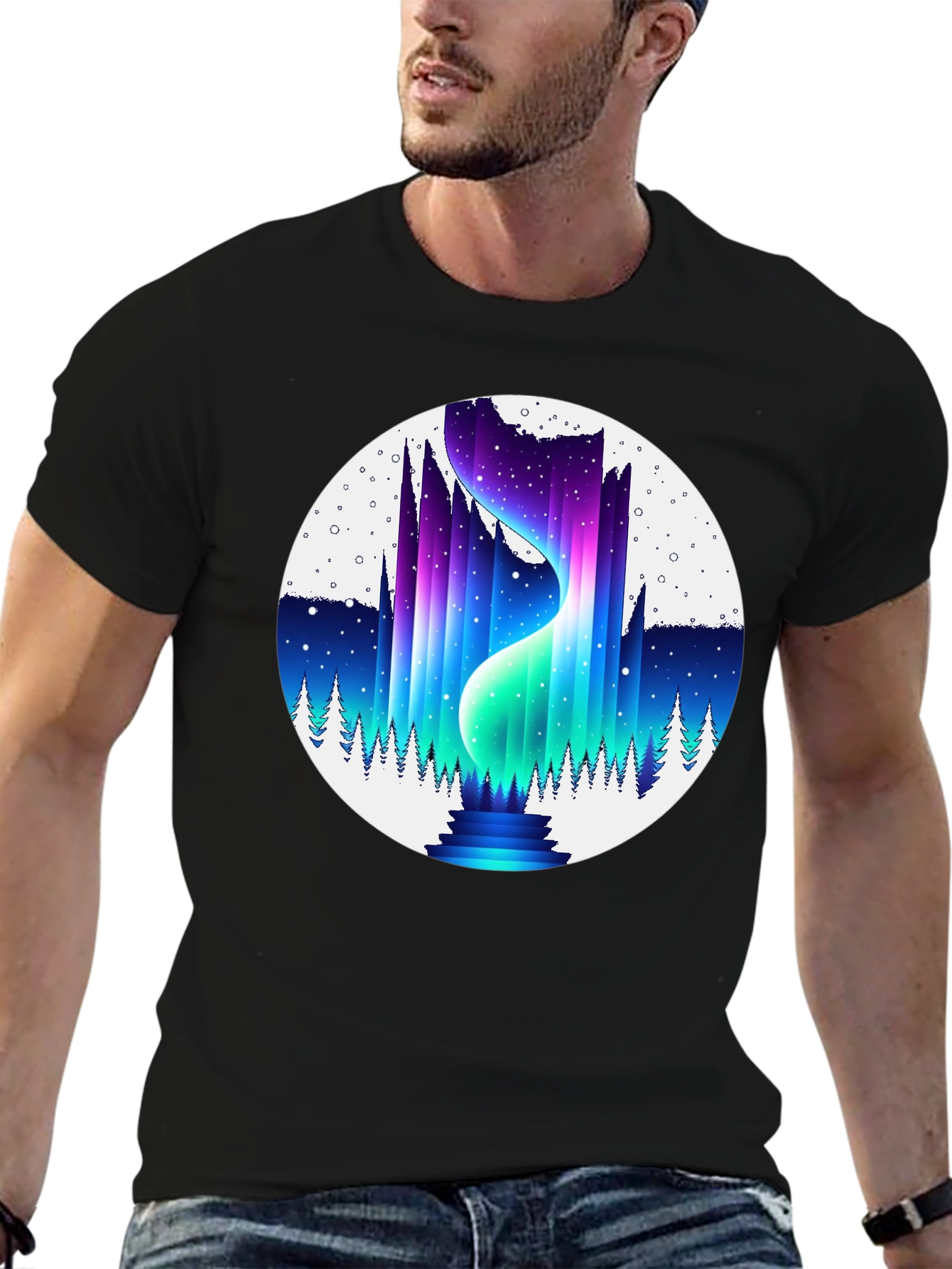 Aurora Borealis Graphic T-Shirt