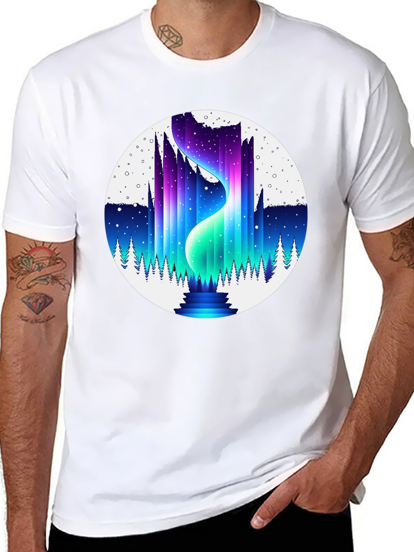 Aurora Borealis Graphic T-Shirt