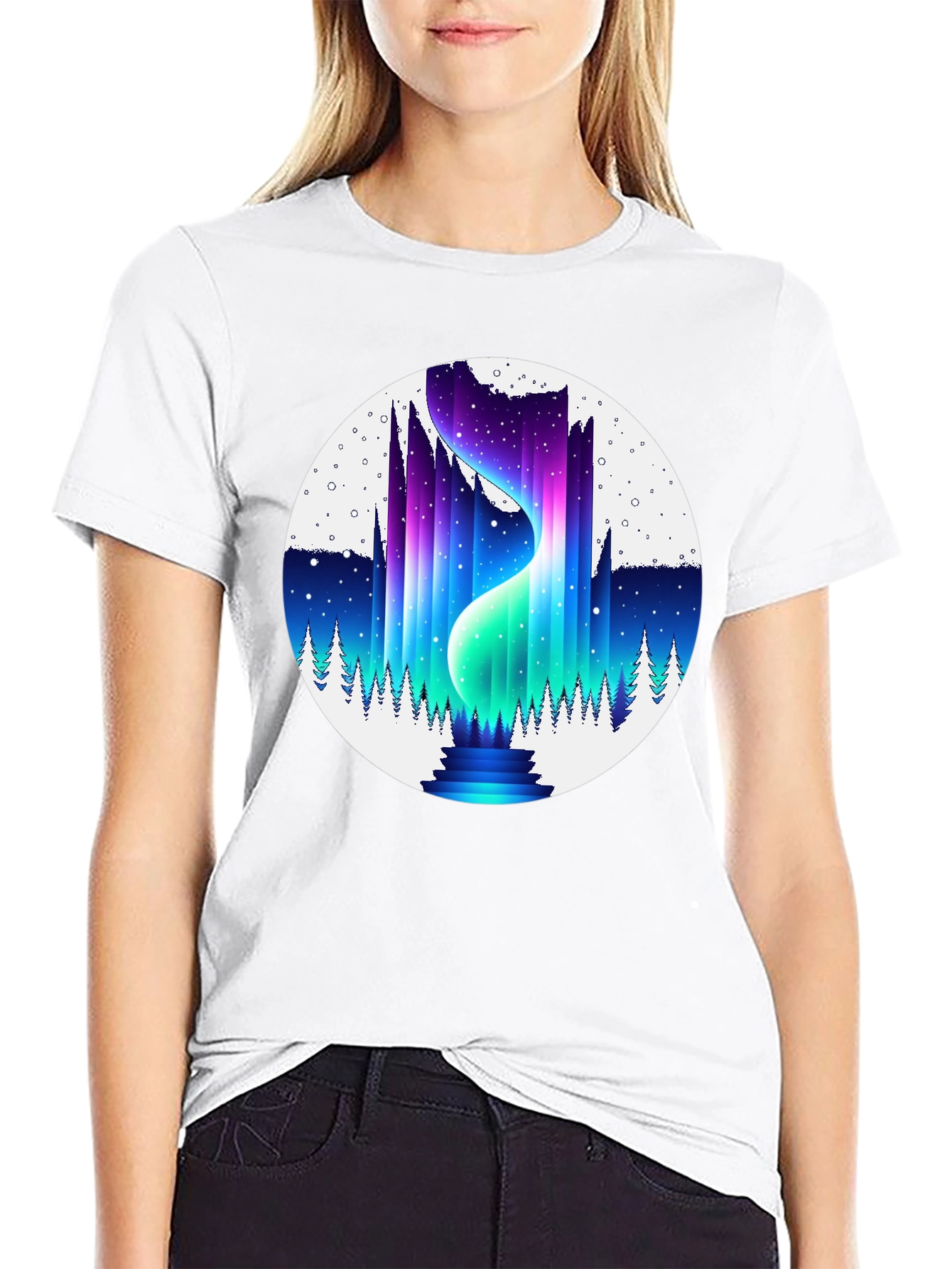 Aurora Borealis Graphic T-Shirt