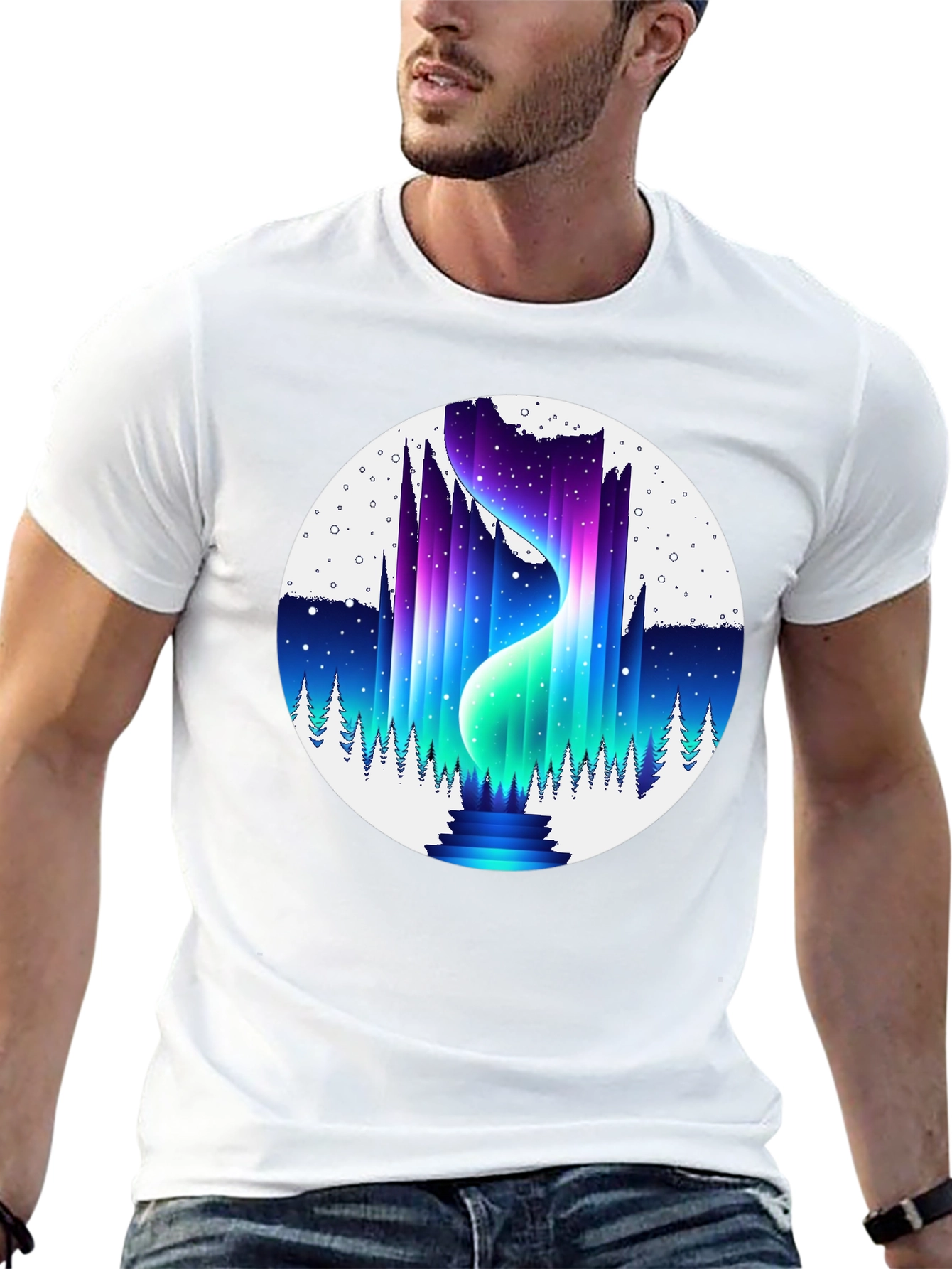 Aurora Borealis Graphic T-Shirt