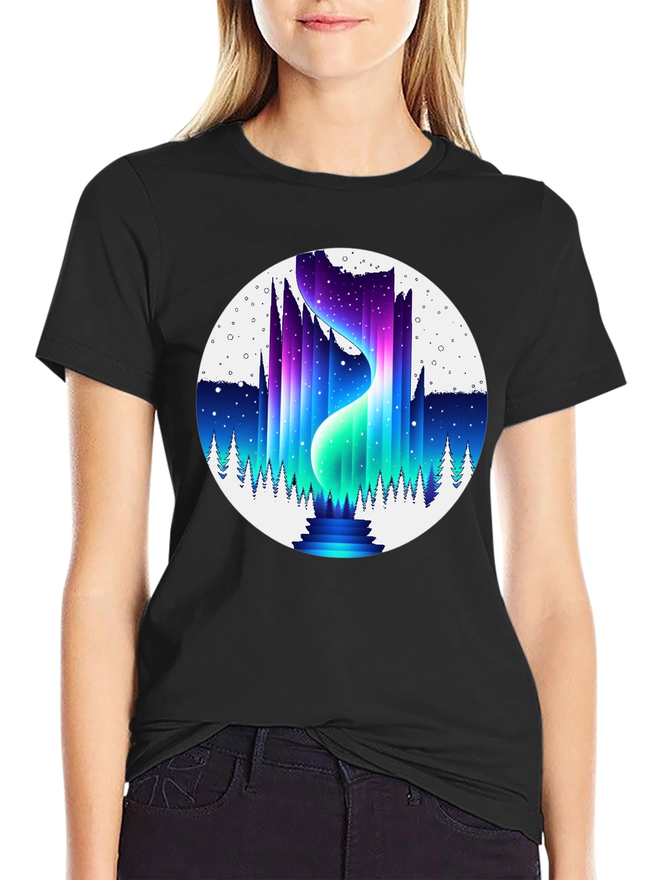 Aurora Borealis Graphic T-Shirt