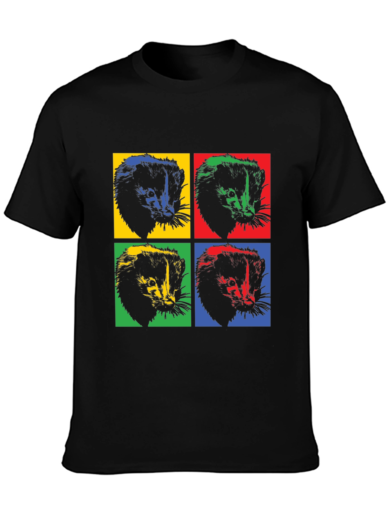 Pop Art Honey Badger T-Shirt - Bold Graphic Tee