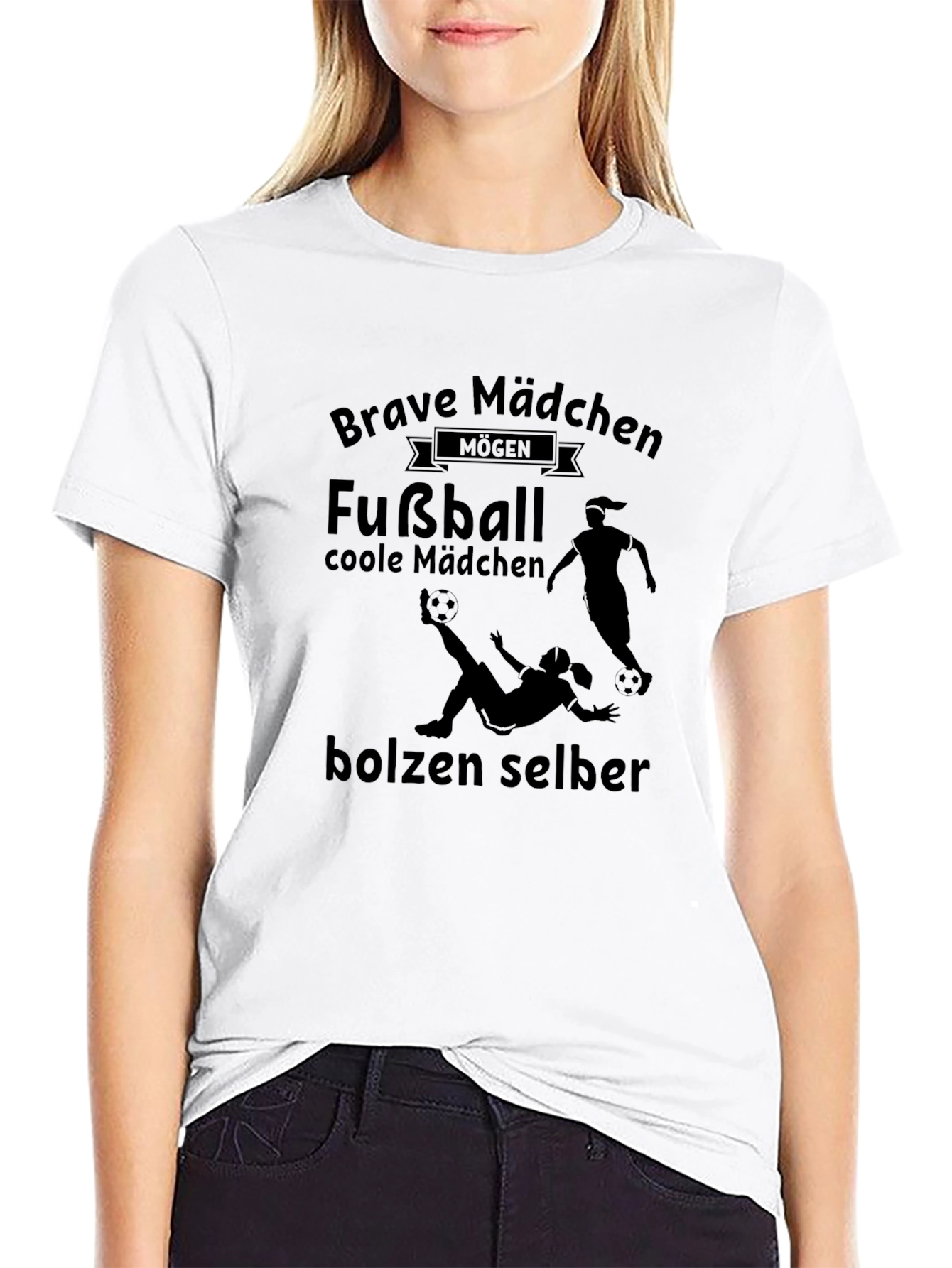 Brave Mädchen Football T-Shirt