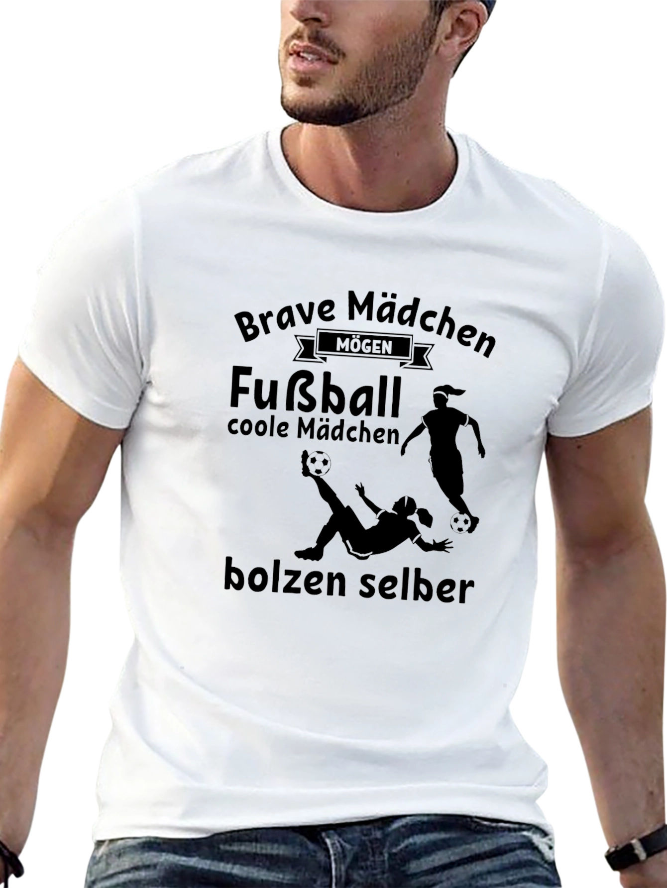 Brave Mädchen Football T-Shirt