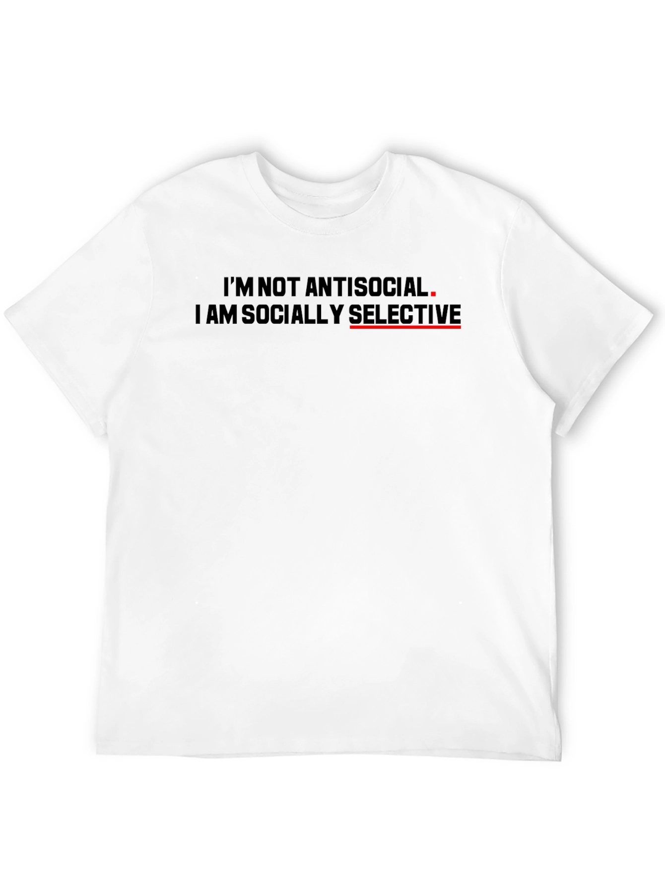 Socially Selective Graphic T-Shirt - Black