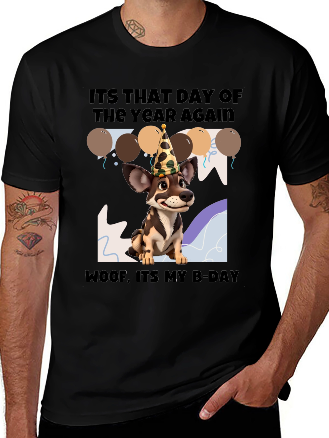 Dog Birthday T-Shirt: Its That Day Again