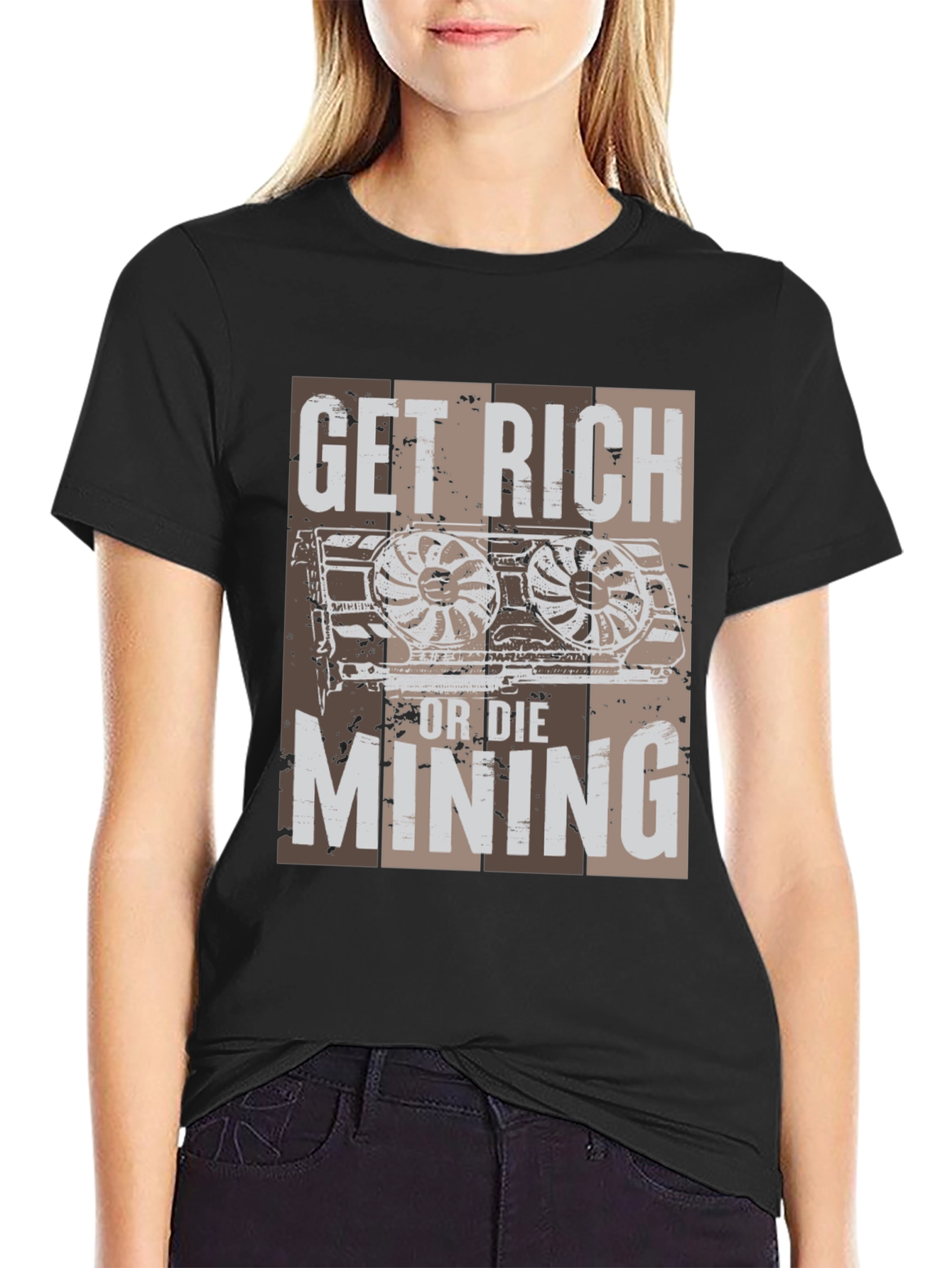 Get Rich Mining T-Shirt - Crypto Miner Tee