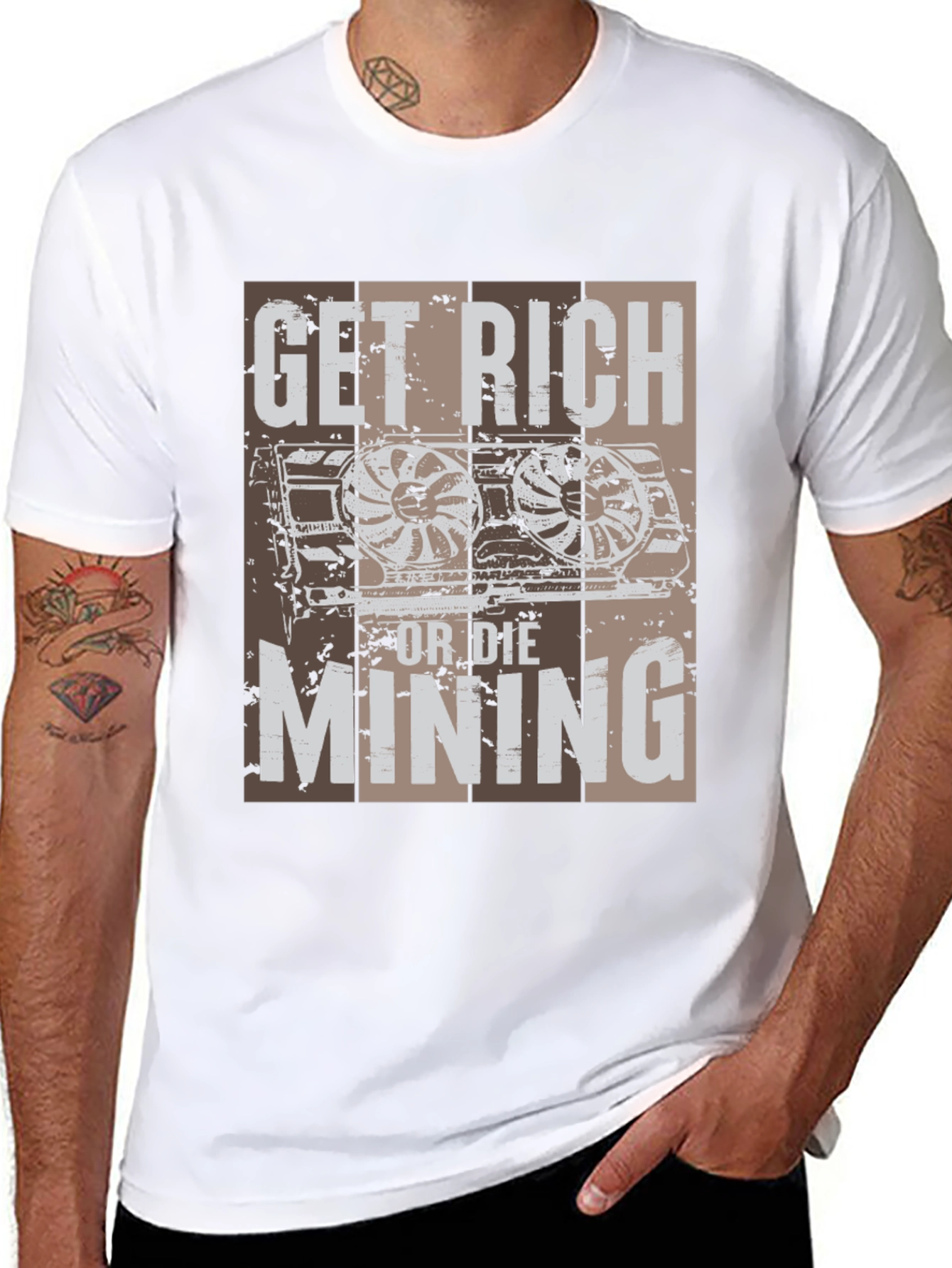 Get Rich Mining T-Shirt - Crypto Miner Tee