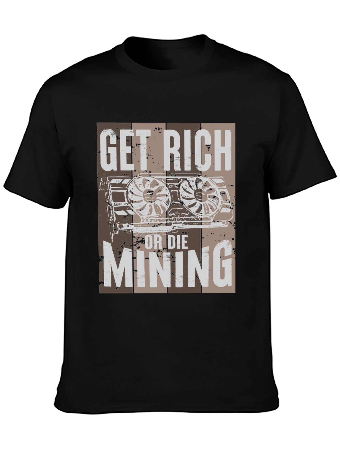 Get Rich Mining T-Shirt - Crypto Miner Tee