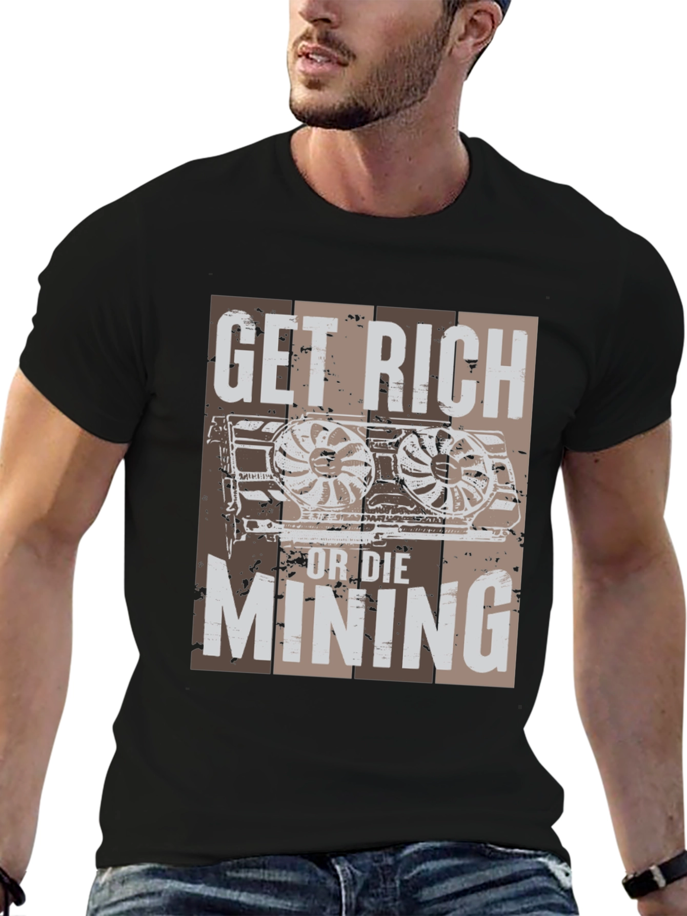 Get Rich Mining T-Shirt - Crypto Miner Tee