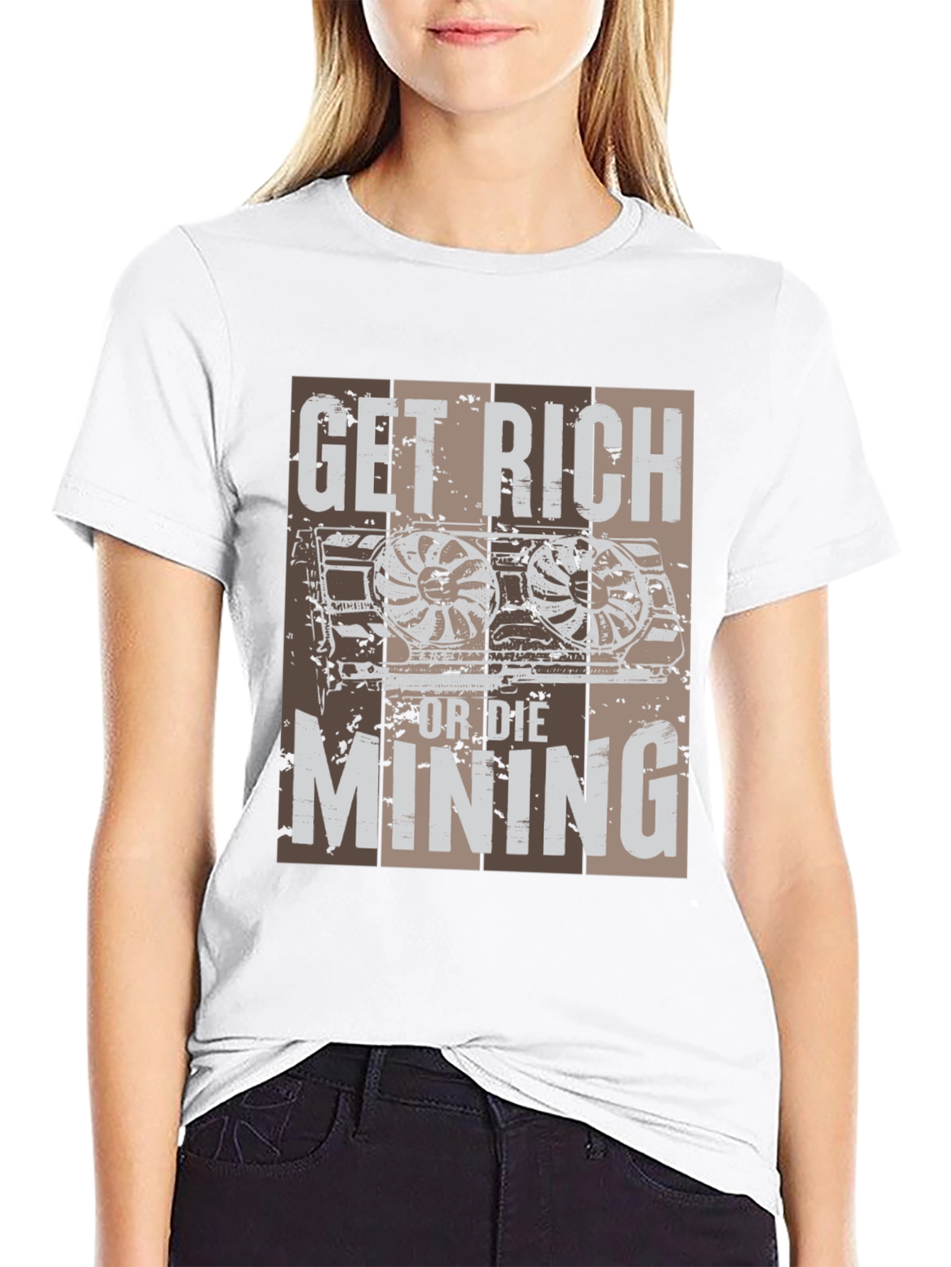 Get Rich Mining T-Shirt - Crypto Miner Tee