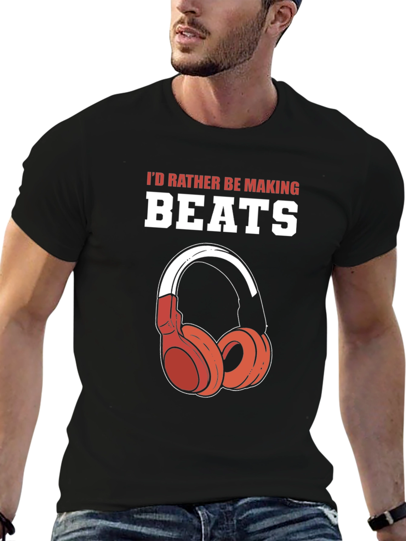 Id Rather Be Making Beats Graphic T-Shirt