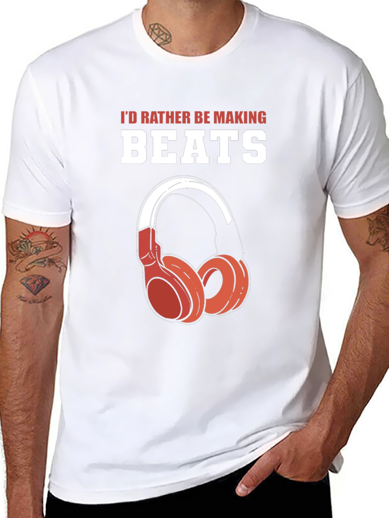 Id Rather Be Making Beats Graphic T-Shirt