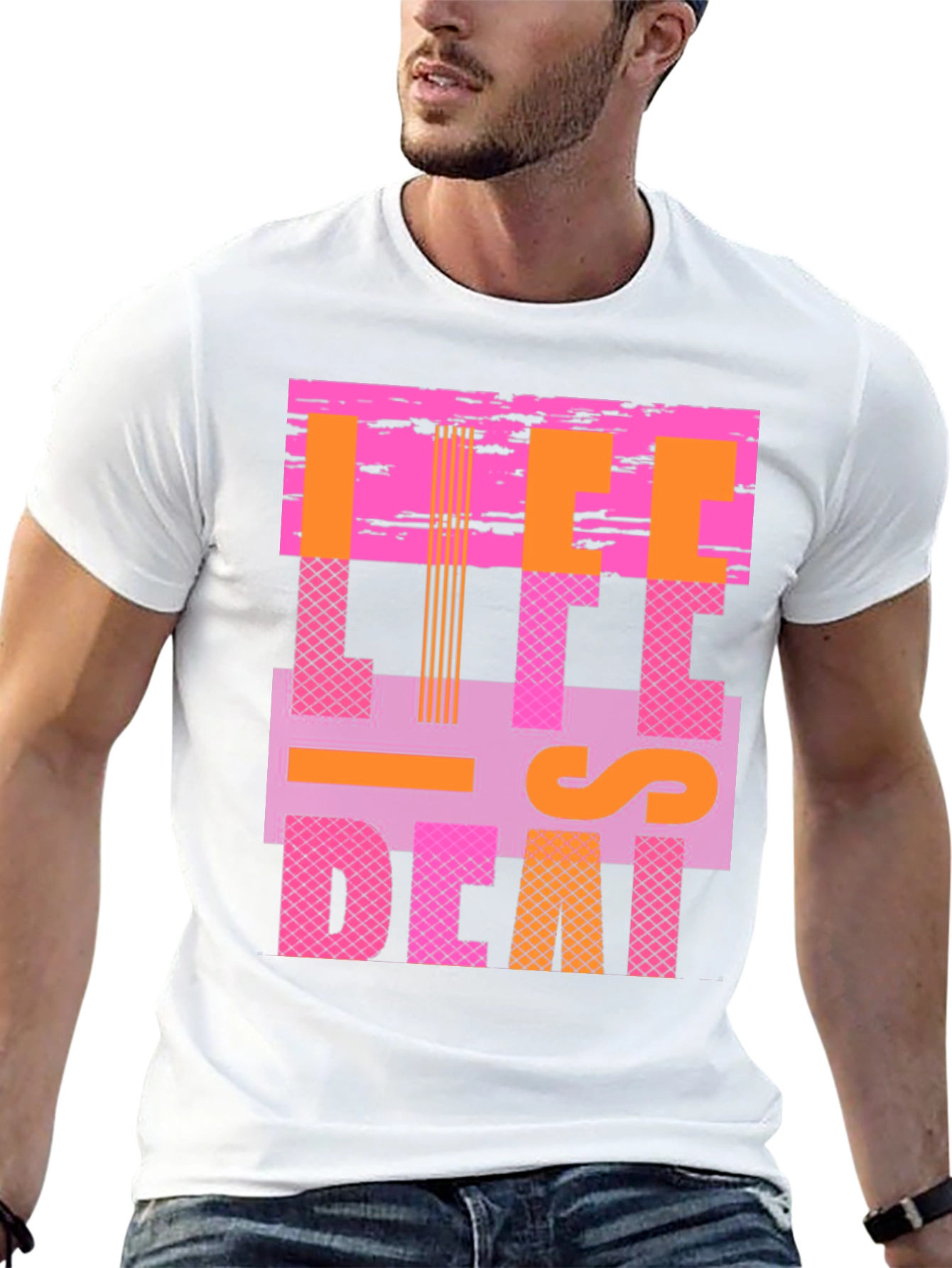 Retro-Inspired Graphic Tee - Life is Decadent